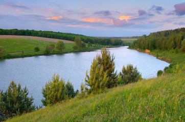 Landscape with pond