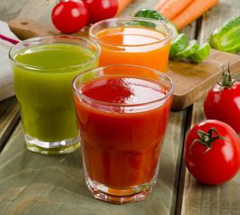 Healthy vegetable  juices