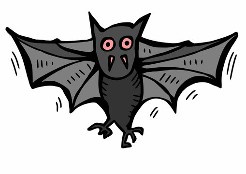 doodle flying bat