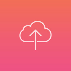 Cloud Upload  - Finely crafted line icons 