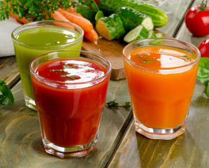 Healthy vegetable  juices