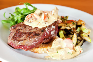 Grilled steak