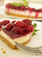 Raspberry cheesecake