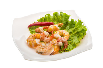 Unshelled king prawn