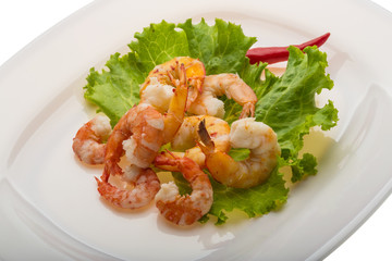 Unshelled king prawn