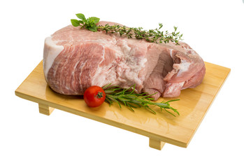 Raw pork meat