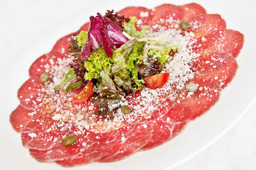 Veal carpaccio