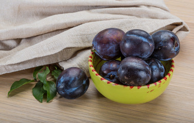 Ripe fresh plum