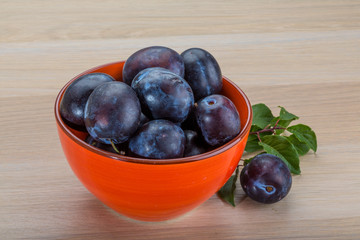 Fresh plums