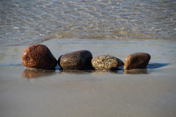 vier Steine an der Ostsee