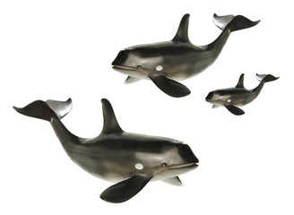 Obraz premium Zabawkowe Wieloryby