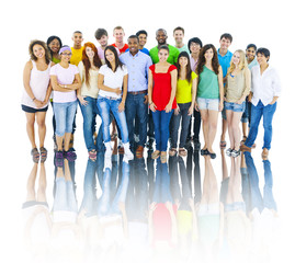 Obraz premium Ethnicity Diverse Group of People Smiling
