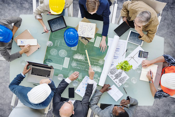Architects Planning Around the Conference Table