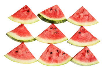 Fresh slices of watermelon, close up