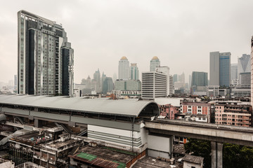 Naklejka premium Haze in Bangkok