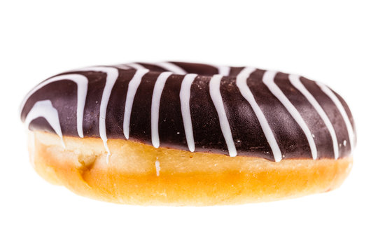 Chocolate vanilla donut