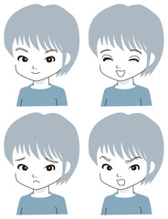 聡明な男の子のアイコン