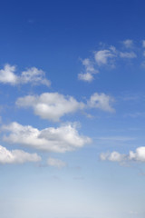 Clouds in blue sky