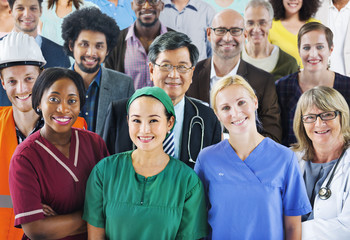 Group of Diverse People with Various Occupations