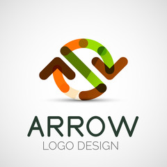 Vector arrow company logo