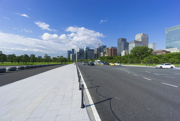 ［東京都市風景］皇居・内堀通り二重橋前（2020年東京オリンピック...