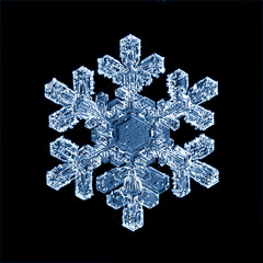 macro snowflake ice crystals present natural