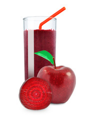 juice of apples and beetroot