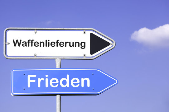 Waffenlieferung f&uuml;r Frieden
