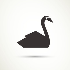 Vector Illustration of a Swan Icon