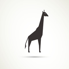 Vector Illustration of a Giraffe Logo Design