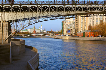 Kremlin on sunset in Moscow Russia