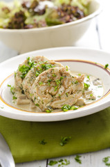 Selbstgemachte Serviettenknödel