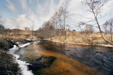 spring creek water landscape