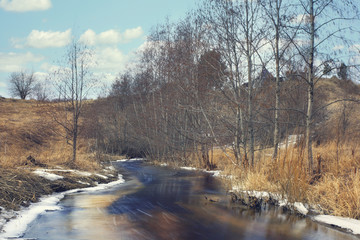 spring creek water landscape