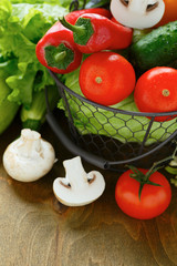 bunch of fresh vegetables