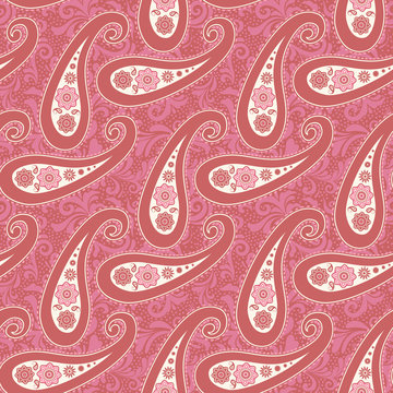 Pink paisley pattern