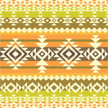 Tribal abstract striped pattern