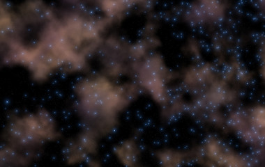 Milky way on a starry skies.