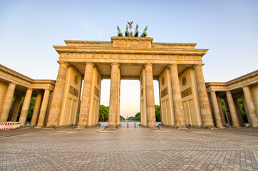 Naklejka premium Brandenburg Gate in Berlin, Germany