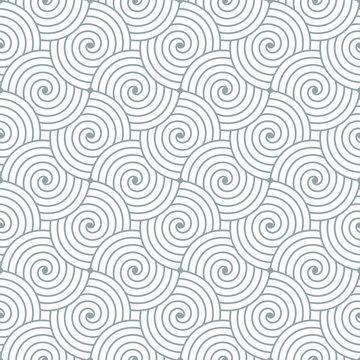 Seamless repetitive vector curvy waves pattern background