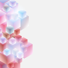 Abstract background cubes