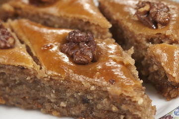 Baklava with walnut
