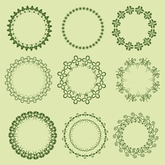 Vintage round frames - Illustration