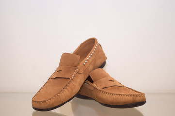 Brown male loafers