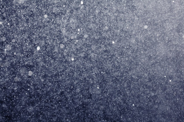 shower water drops on black background