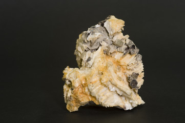 Apatite, fluorapatite & Muscovite from Brazil. 9.3cm across.