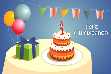 Felicitación 1 niño ESP