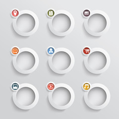 Various applications icon set