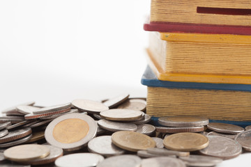 thai coin and money box