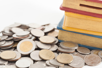 thai coin and money box